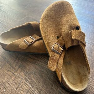 Birkenstock Brown Suede Mules